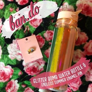 ban.do summer water bottle and pin bundle